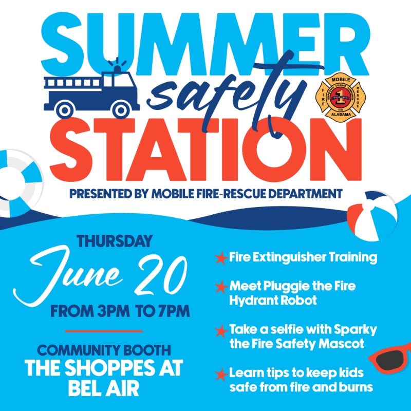 Flyer for Summer Safety Station